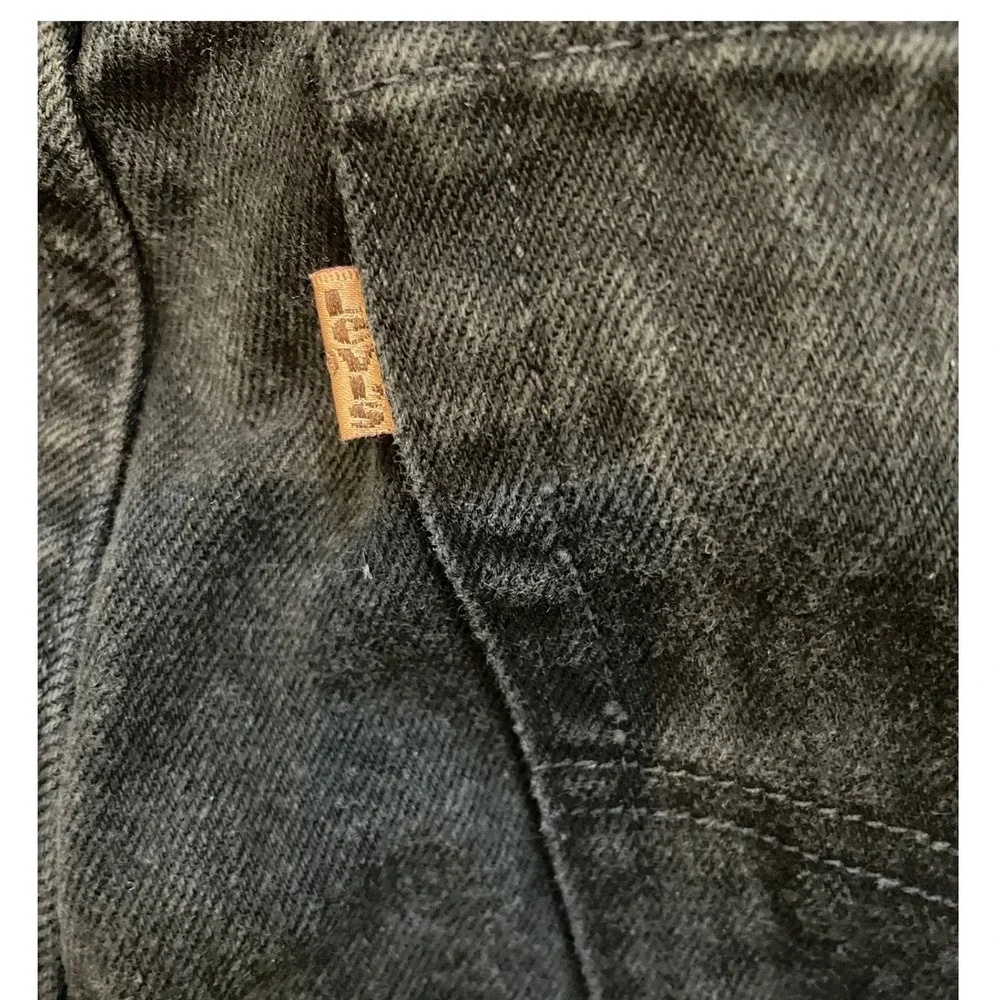 Levi's 545 Loose Jeans Mens 40x34 Black Cotton Vintage USA Orange Tab Baggy 90s